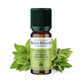 Huile essentielle BIO de Basilic Tropical - 10ml - De Saint Hilaire