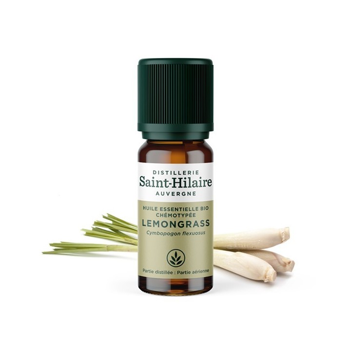 Huile essentielle BIO de Lemongrass - 10ml - De Saint Hilaire