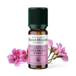 Huile essentielle BIO de Géranium Rosat (ou d'Égypte) - 10ml - De Saint Hilaire