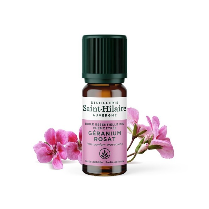 Olio essenziale (Biologico) di Geranio Rosa - 10ml - De Saint Hilaire