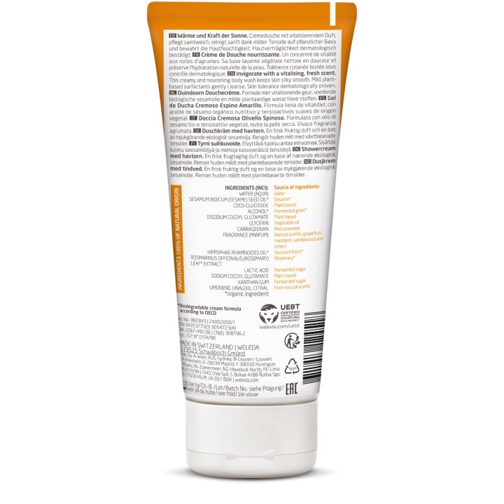 Crème Douche à l'Argousier - 200ml - Weleda