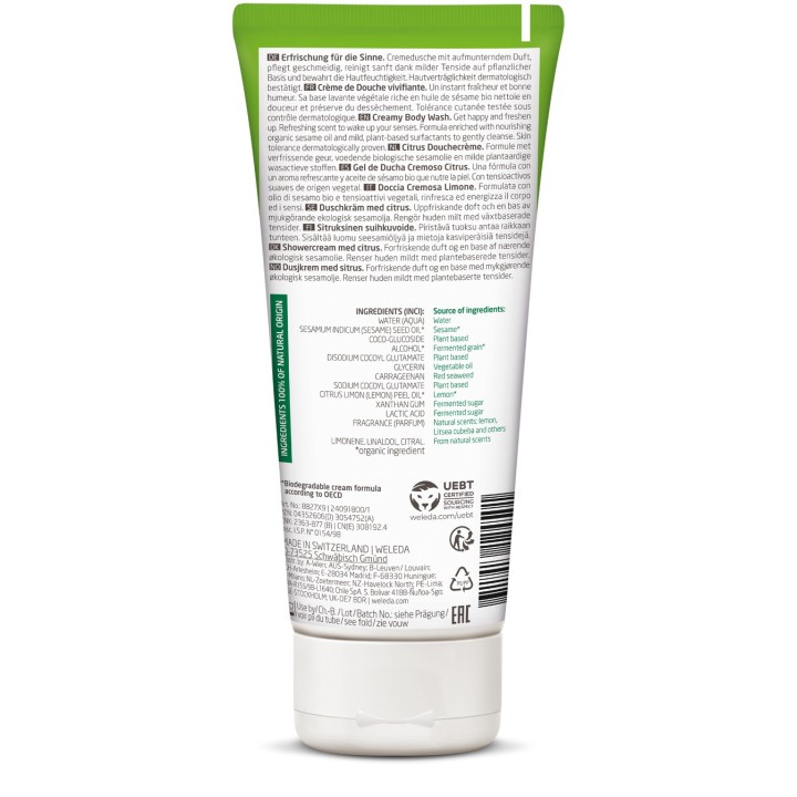 Doccia Cremosa al Limone - 200ml - Weleda