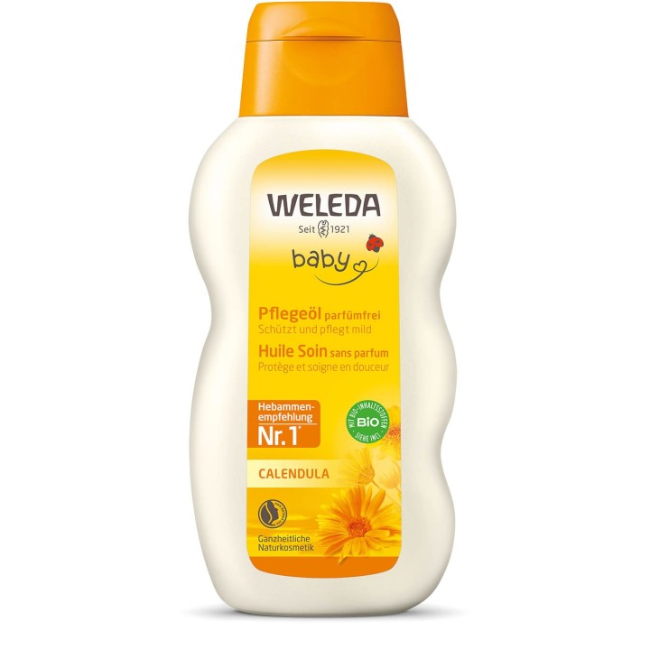 Calendula Pflegeöl parfümfrei, Baby  - 200ml - Weleda