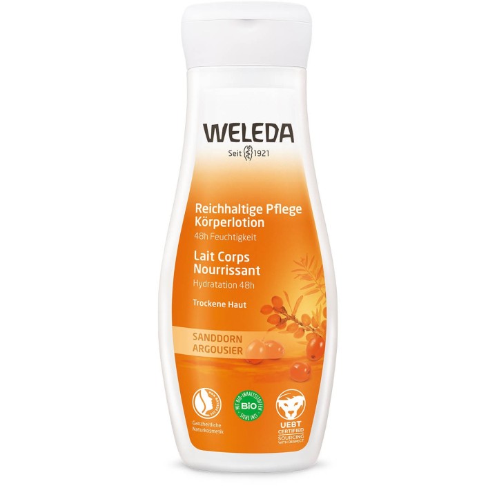 Lait Corps Nourrissant à l'Argousier - 200ml - Weleda