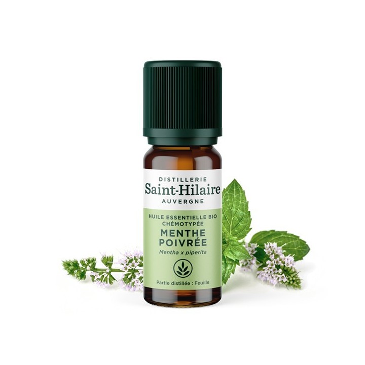 Huile essentielle BIO de Menthe Poivrée - 10ml - De Saint Hilaire