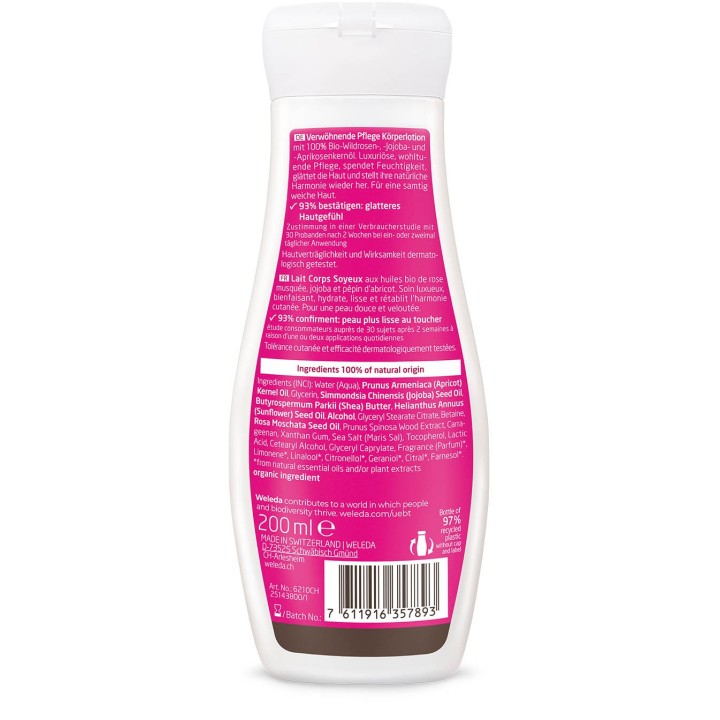 Verwöhnende Pflege Körperlotion Wildrose - 200ml - Weleda