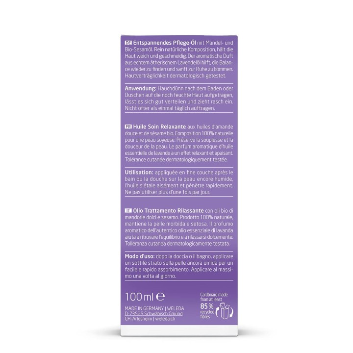 Olio Rilassante alla Lavanda  - 100ml - Weleda