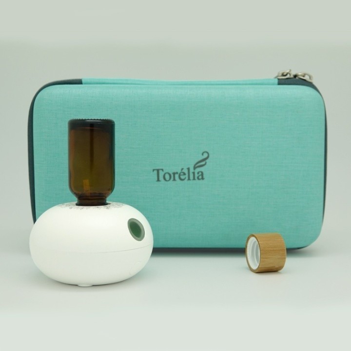 Diffusore di olio essenziale nomade ultra-bollente con custodia da viaggio, TORELIA - Innobiz