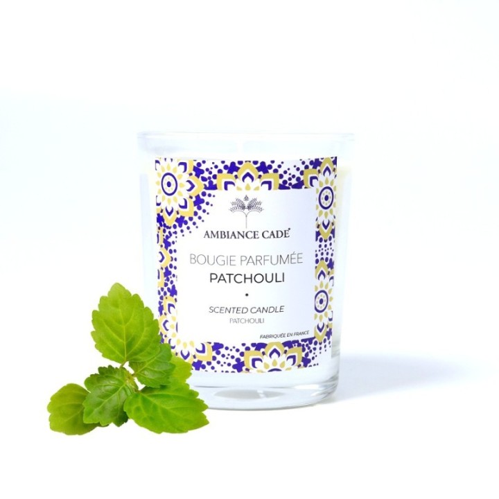 Candela ad olio Cade, profumo di Patchouli - 400g, circa 45h - Ambiance Cade