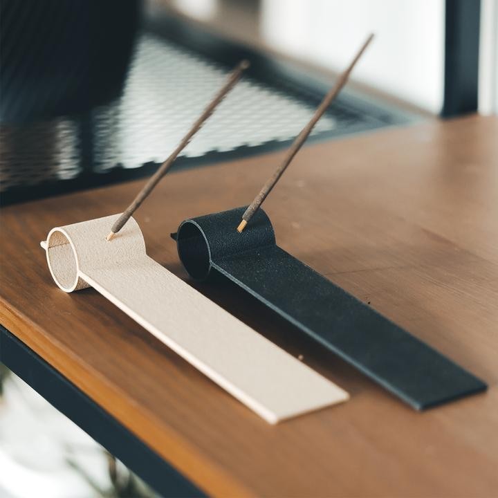 Porte encens en bois et amidon imprimée en 3D - Enkei, Pin doré - COPO Design