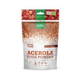 Acerola in polvere, BIOLOGICA & 100% naturale - 100 gr - Purasana