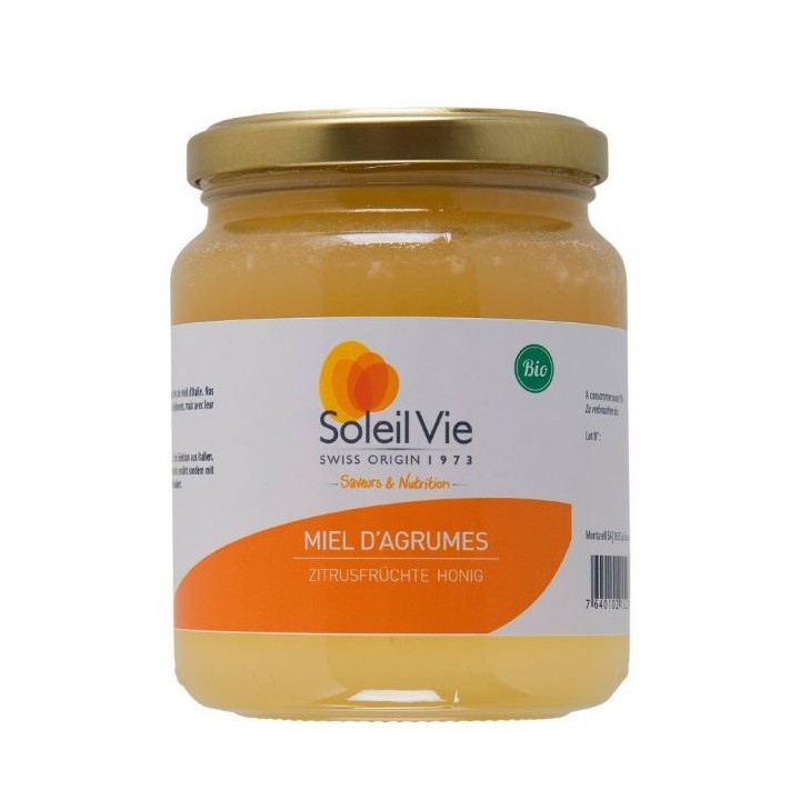 Miele biologico di agrumi dall'Italia - 500g - Soleil Vie