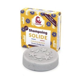 Festes Shampoo für weißes Haar mit ätherischen Ölen - Indigo-Pulver - 70g - Lamazuna