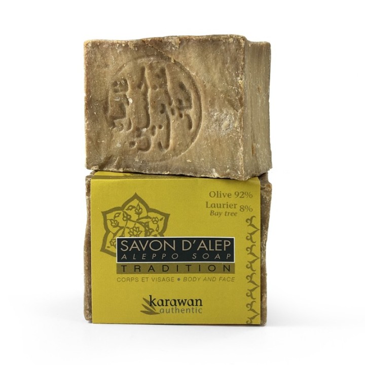 Aleppo-Seife "Tradition", mit 8% Lorbeeröl - 200g - Karawan