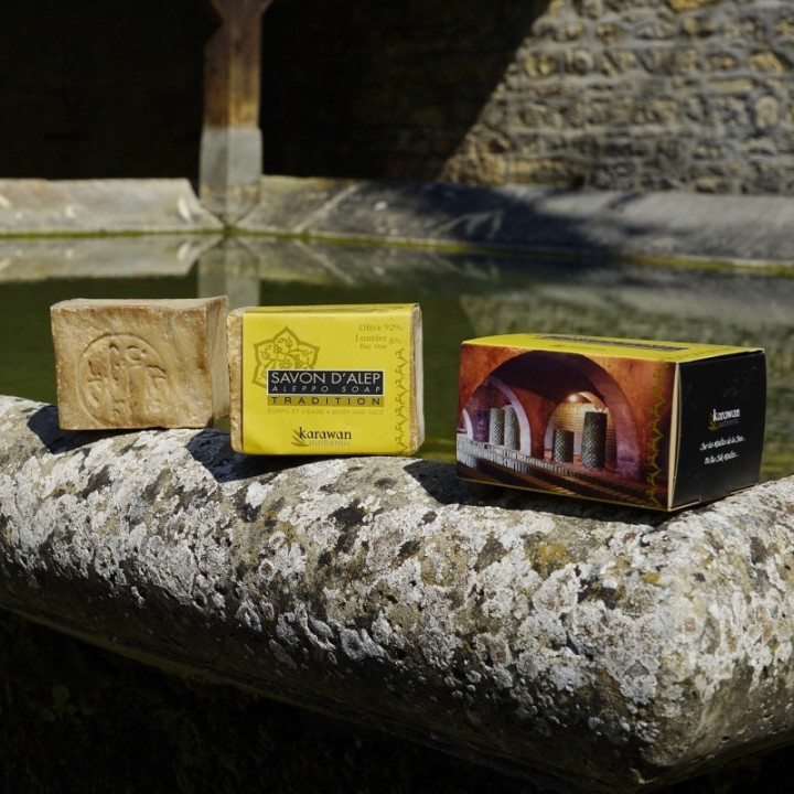 Savon d'Alep "Tradition" (8% huile de baies de laurier / 92% huile d'olive) - 200g - Karawan