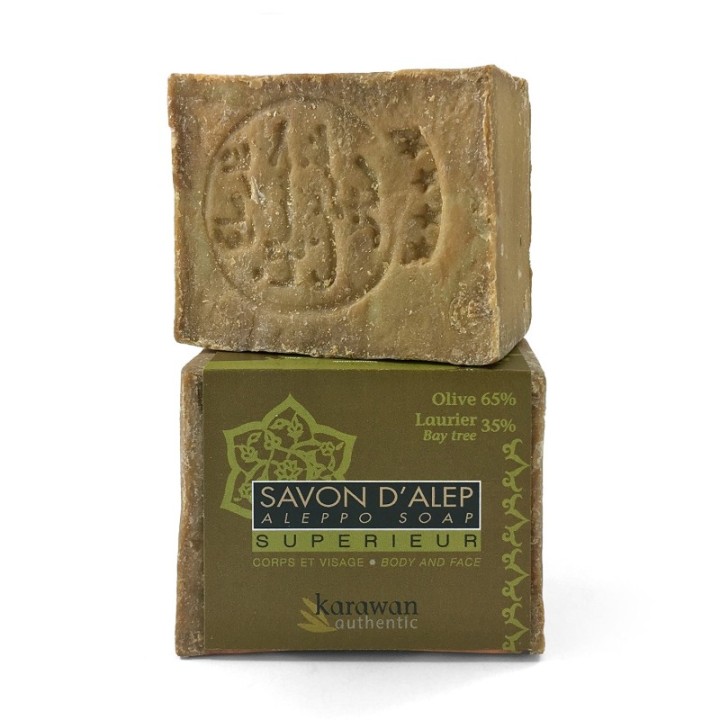 Aleppo-Seife "Superior" (35% Lorbeeröl / 65% Olivenöl) - 200g - Karawan