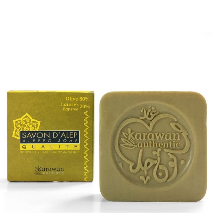 Aleppo-Seife "Quality", mit 20% Lorbeer-Beerenöl - 100g - Karawan