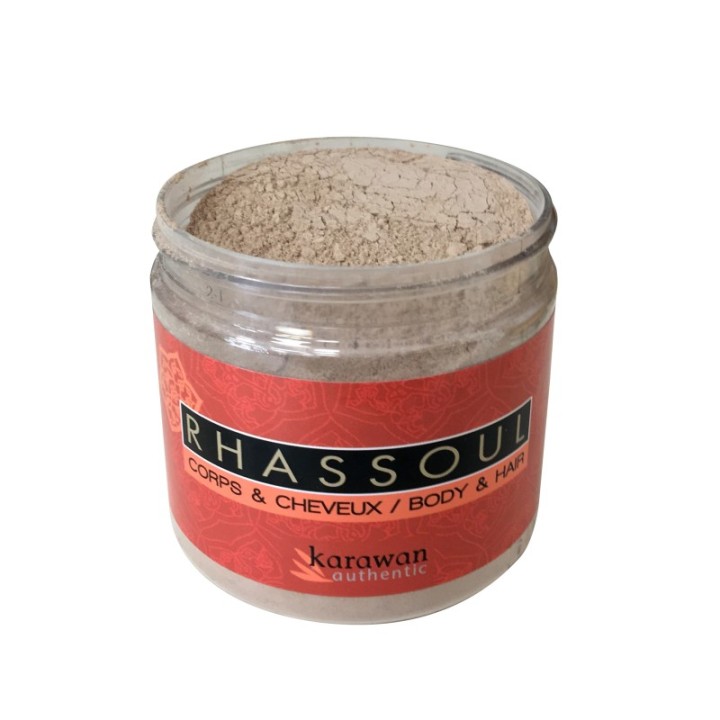 Rhassoul en poudre, pour le corps et le cheveux - Format vrac 1kg - Karawan