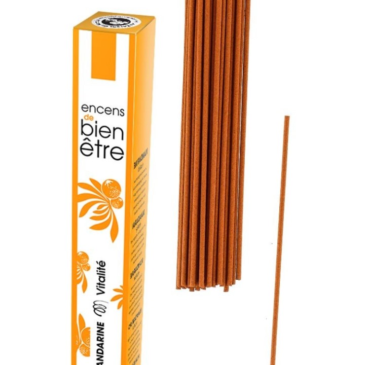 Incenso giapponese, Aromambiance, Profumo e deodorante - Mandarino - 30pces - Les Encens du Monde