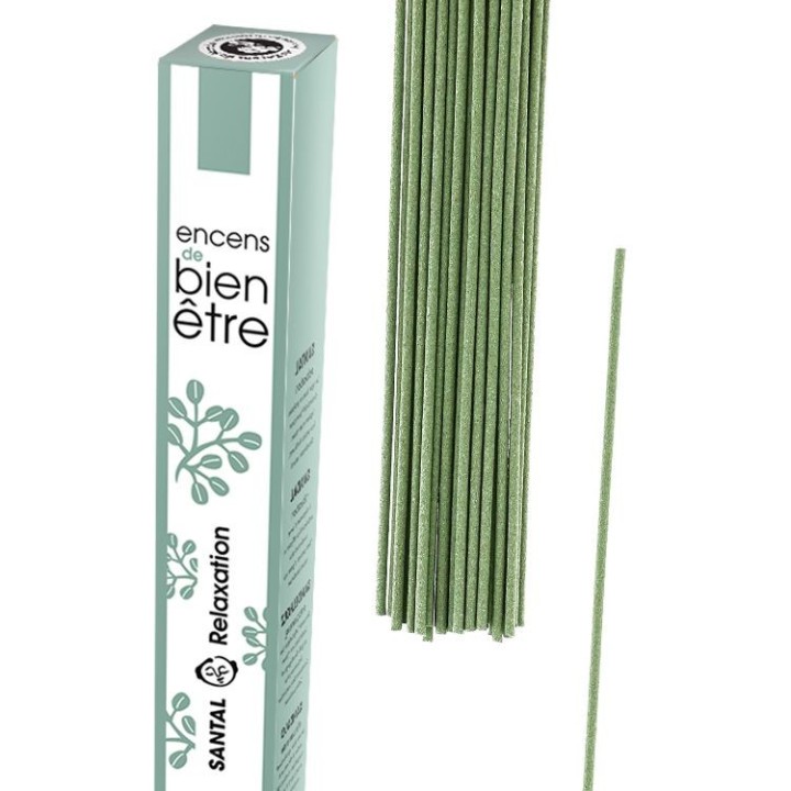 Japanische Räucherstäbchen, Aromambiance, Parfum und Desodorierung - Sandelholz - 30St. - Les Encens du Monde