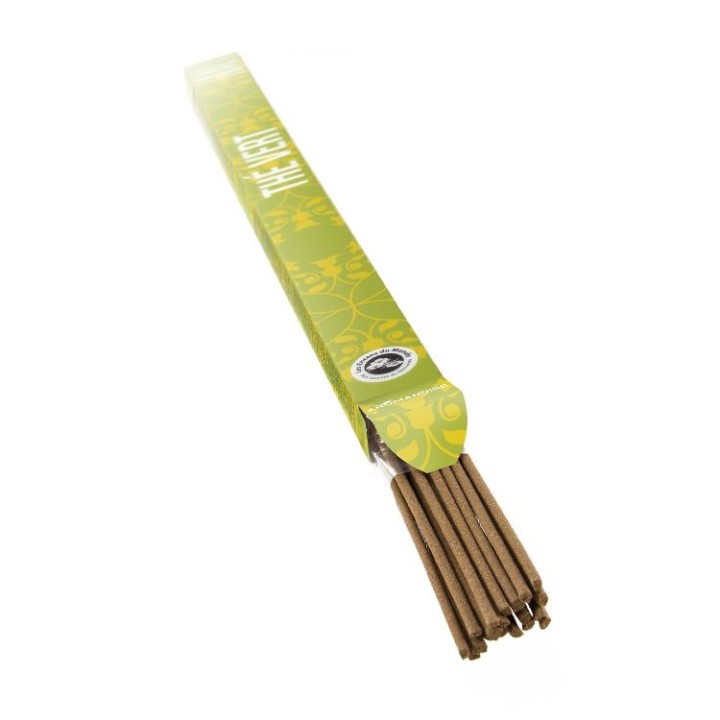 Japanische Räucherstäbchen "Entdeckung", Qualität zum kleinen Preis, Grüner Tee - 12x 50min. - Les Encens du monde