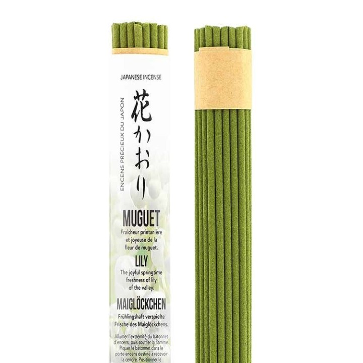 Rouleaux d'encens japonais court, Muguet - 35x 30 min. - Les encens du monde