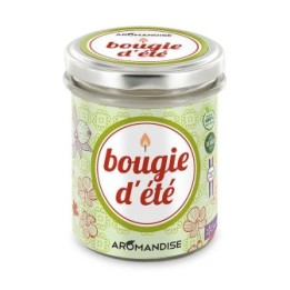 Sommerkerze 100% natürlich mit Sojawachs, 30h - 150g - Aromandise