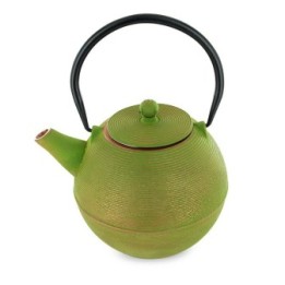 Teiera in ghisa, MING Golden Green, con filtro in acciaio inossidabile - 1,2 litri - Aromandise