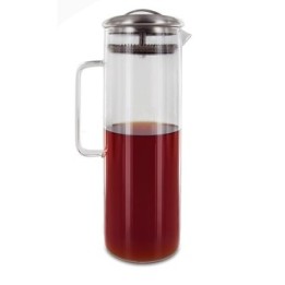 Carafe en verre pour infusion à froid avec filtre inox amovible - 1,5 L - Aromandise