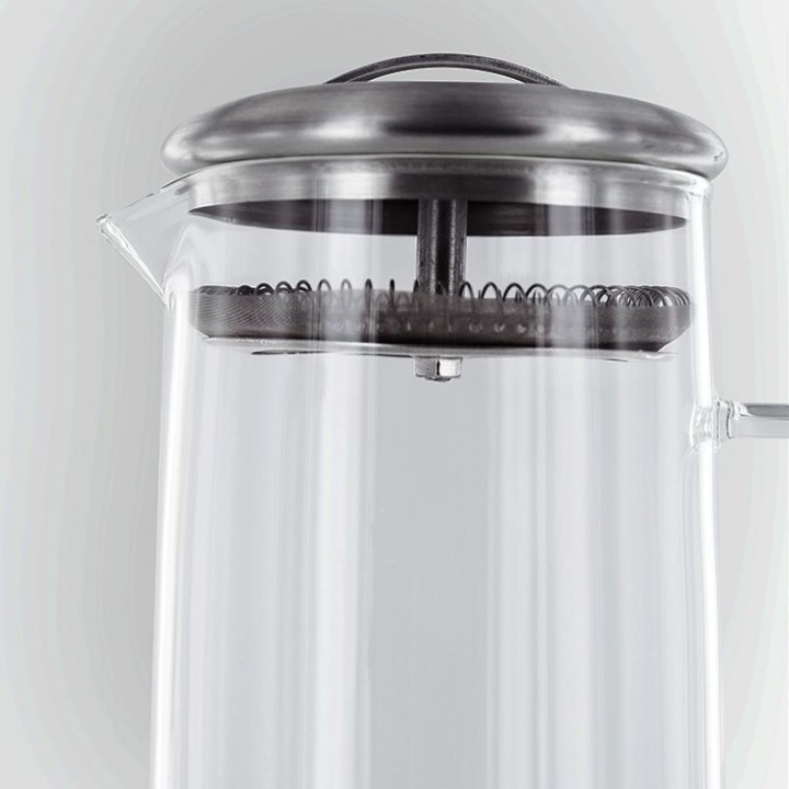 Glaskaraffe für Kaltaufguss mit herausnehmbarem Edelstahlfilter - 1,5 L - Aromandise