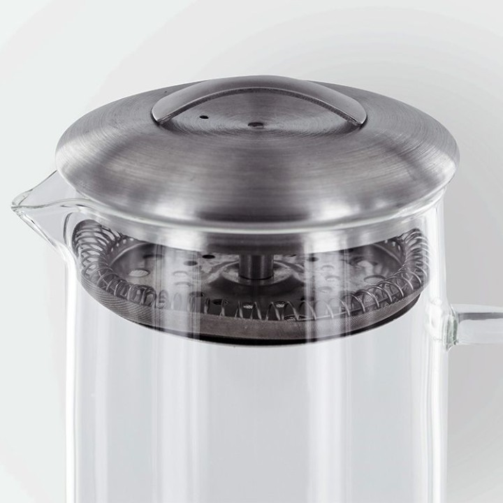 Glaskaraffe für Kaltaufguss mit herausnehmbarem Edelstahlfilter - 1,5 L - Aromandise