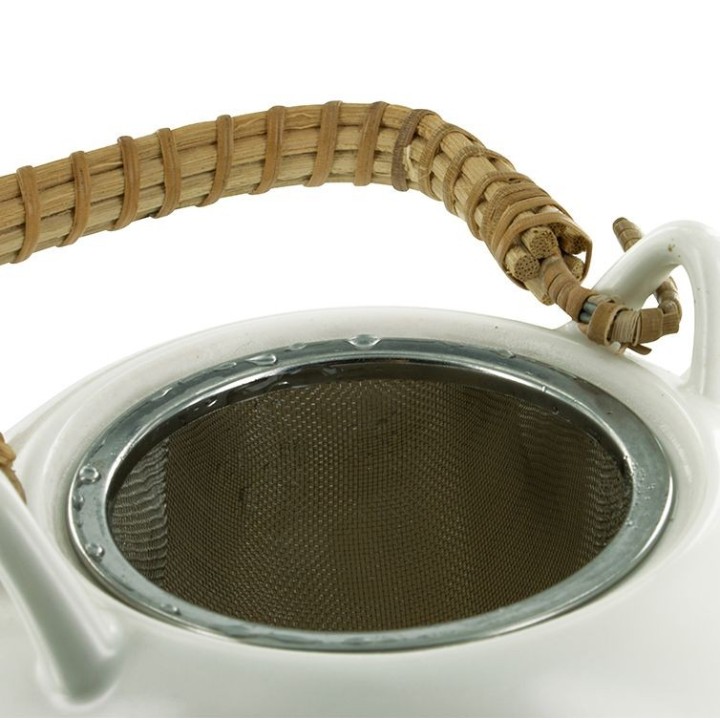 Théière Jiangxi en en faïence traditionnelle, avec filtre inox - 1 litre - Aromandise
