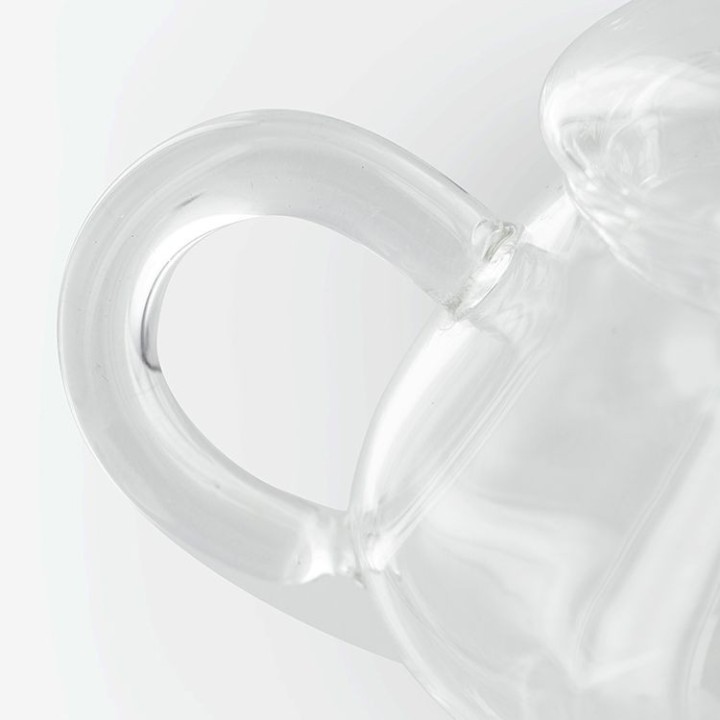 Teiera "mini" in vetro borosilicato con filtro integrato in acciaio inossidabile - 0,32 L - Aromandise