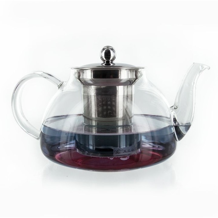 Teiera in vetro borosilicato con filtro in acciaio inossidabile - 0,80 L - Aromandise