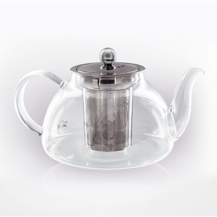 Théière en verre borosilicate avec filtre inox - 0,80 L - Aromandise