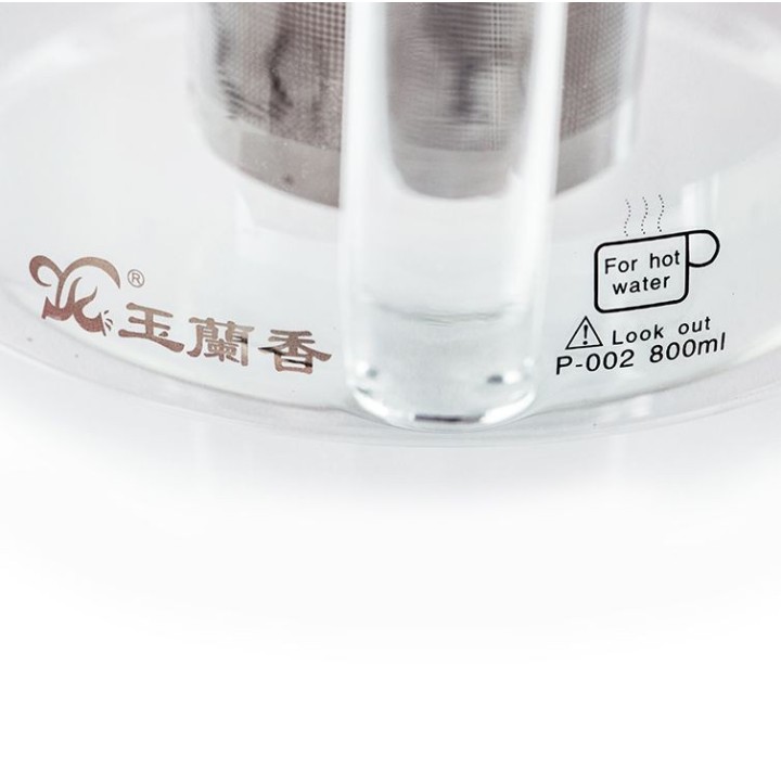 Théière en verre borosilicate avec filtre inox - 0,80 L - Aromandise