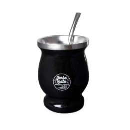 Tasse et bombilla à maté en acier inoxydable - 230ml - Aromandise