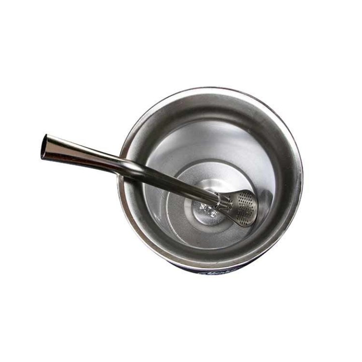 Tasse et bombilla à maté en acier inoxydable - 230ml - Aromandise