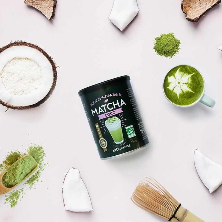 Instant Getränk, Matcha-Kokosnuss BIO - 100g - Aromandise