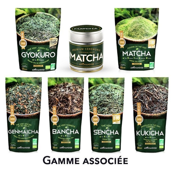 Tè verde Sencha giapponese biologico di Uji - 85g - Aromandise