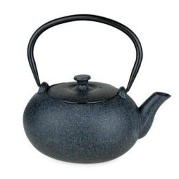 Teiera in ghisa, KOISHI nero maculato, con filtro in acciaio inossidabile - 0,5 litri - Aromandise