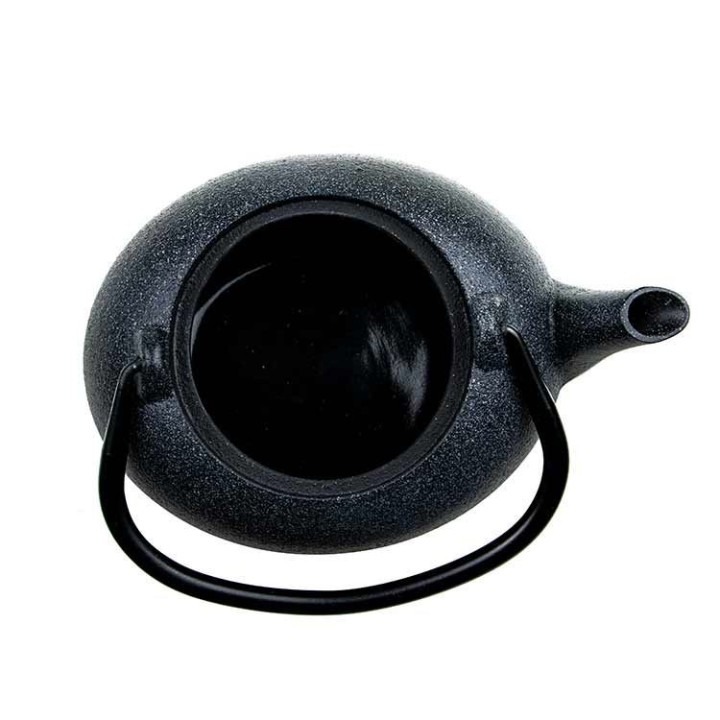 Teekanne aus Gusseisen, KOISHI schwarz gesprenkelt, mit Edelstahlfilter - 0,5 Liter - Aromandise