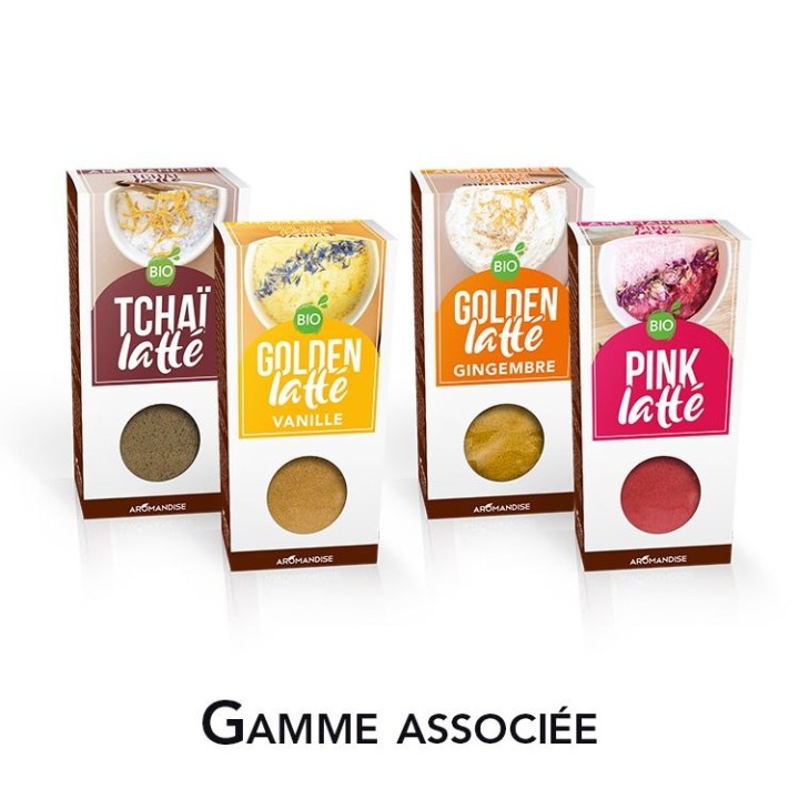 Golden Latté BIO (mélange d’épices), Curcuma-Vanille - 60g - Aromandise