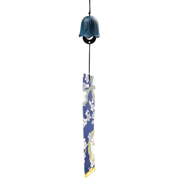 Giocattolo a vento in ghisa (Furin), Mughetto - blu - 1 pezzo - Aromandise
