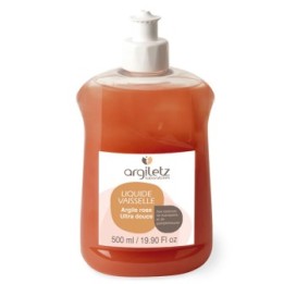 Liquide vaisselle ultra-doux à l'argile rose - 500ml - Argiletz