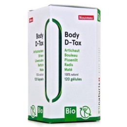 Body D-Tox BIO, mit entwässernden und entschlackenden Pflanzen - 120 Kapseln - BIOnaturis
