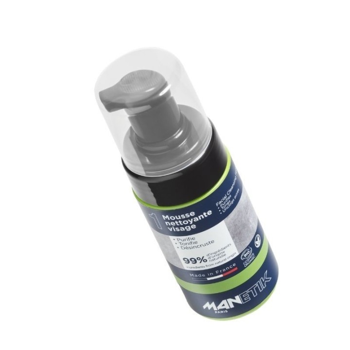 PURE PLAYER, Schiuma detergente - Purifica, tonifica, strofina - 100ml - ManEtik