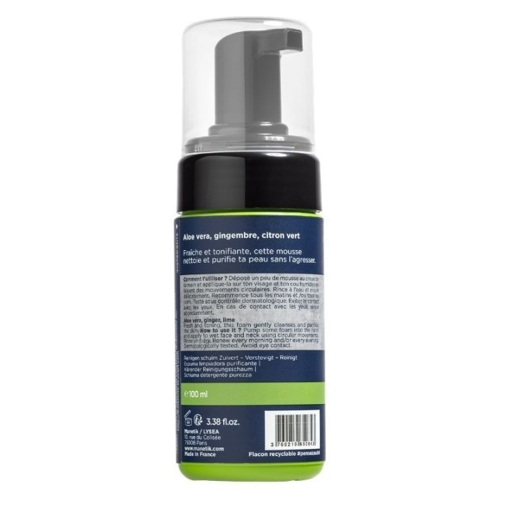 PURE PLAYER, Reinigungsschaum - Reinigt, tonisiert, scheuert - 100ml - ManEtik