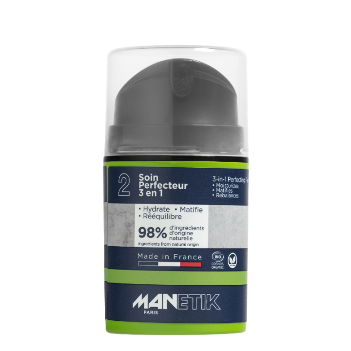PERFECT & MAT, 3 in 1 Perfector Care, per giovani uomini - 50ml - ManEtik