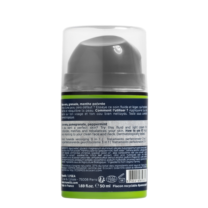 PERFECT & MAT, Soin perfecteur 3 en 1, pour jeunes hommes - 50ml - ManEtik